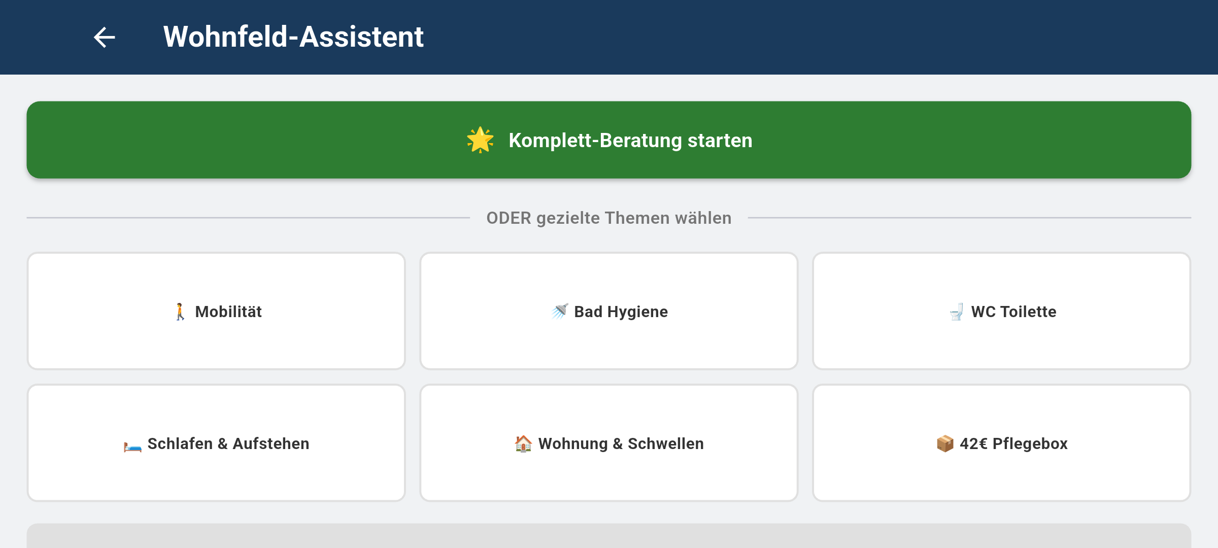 Wohnfeld-Assistent